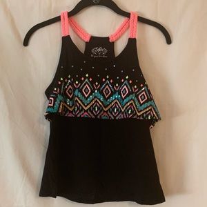 JUSTICE Neon Design Tank